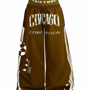 "Victory" Chicago Competition Wide-Leg Joggers